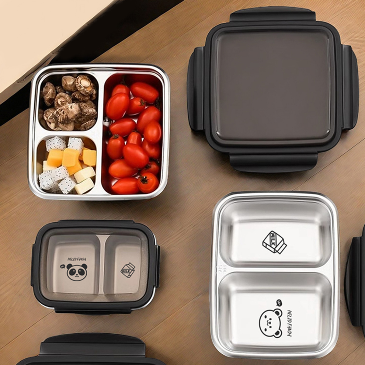 Meal Prep Bowl - WORTHBUY 2/3 Griglie 304 Lunch Box