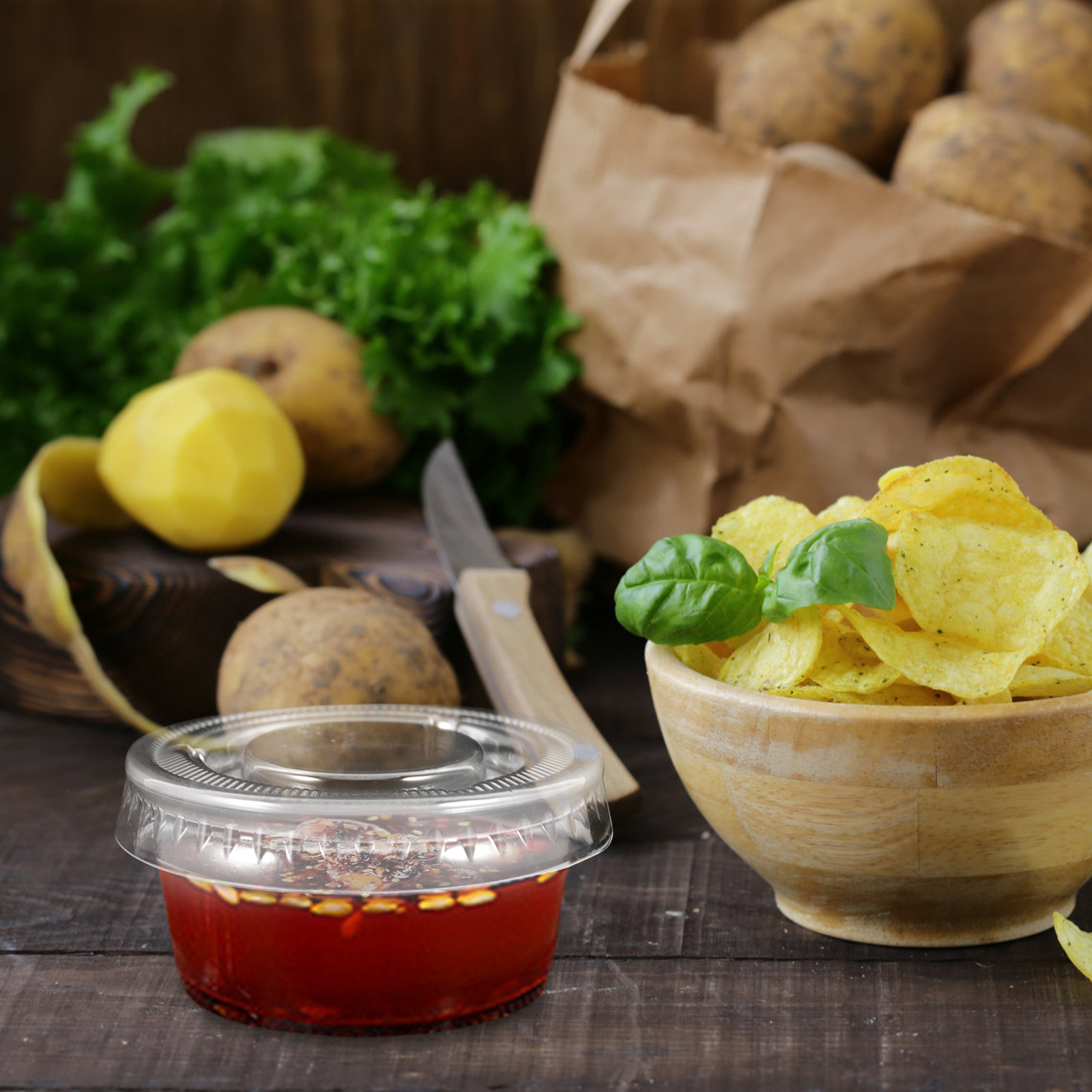 Confezione da 100 contenitori  - Sauce Dipping Cup recensione e prezzo